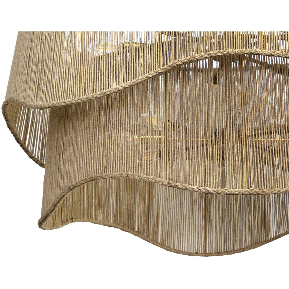 Rhine LED Natural Jute Chandelier Ceiling Light